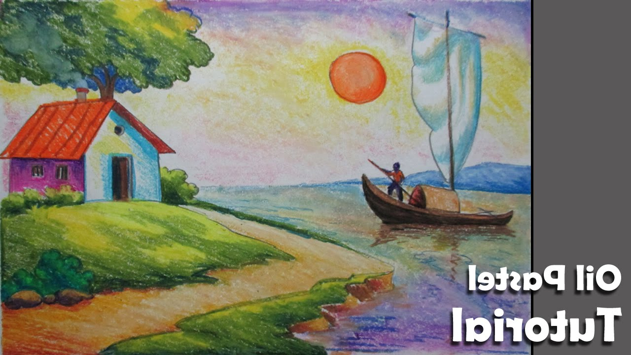 1280x720 Oil Pastel Colour Drawings Painting Oil Pastel Colours How To Draw - Drawings Or Painting