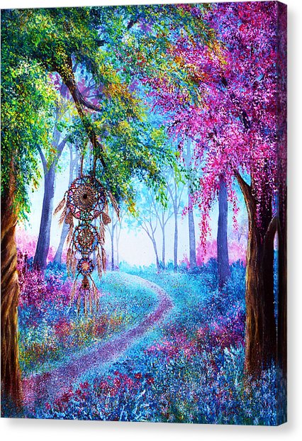 426x622 Dreamcatcher Painting By Ann Marie Bone - Dream Catcher Canvas Painting