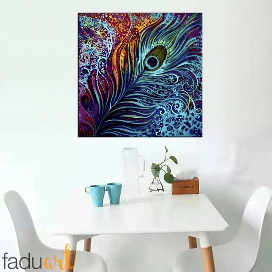 545x545 Retro Animal Feather Dream Catcher Canvas Painting Fadu Art - Dream Catcher Canvas Painting