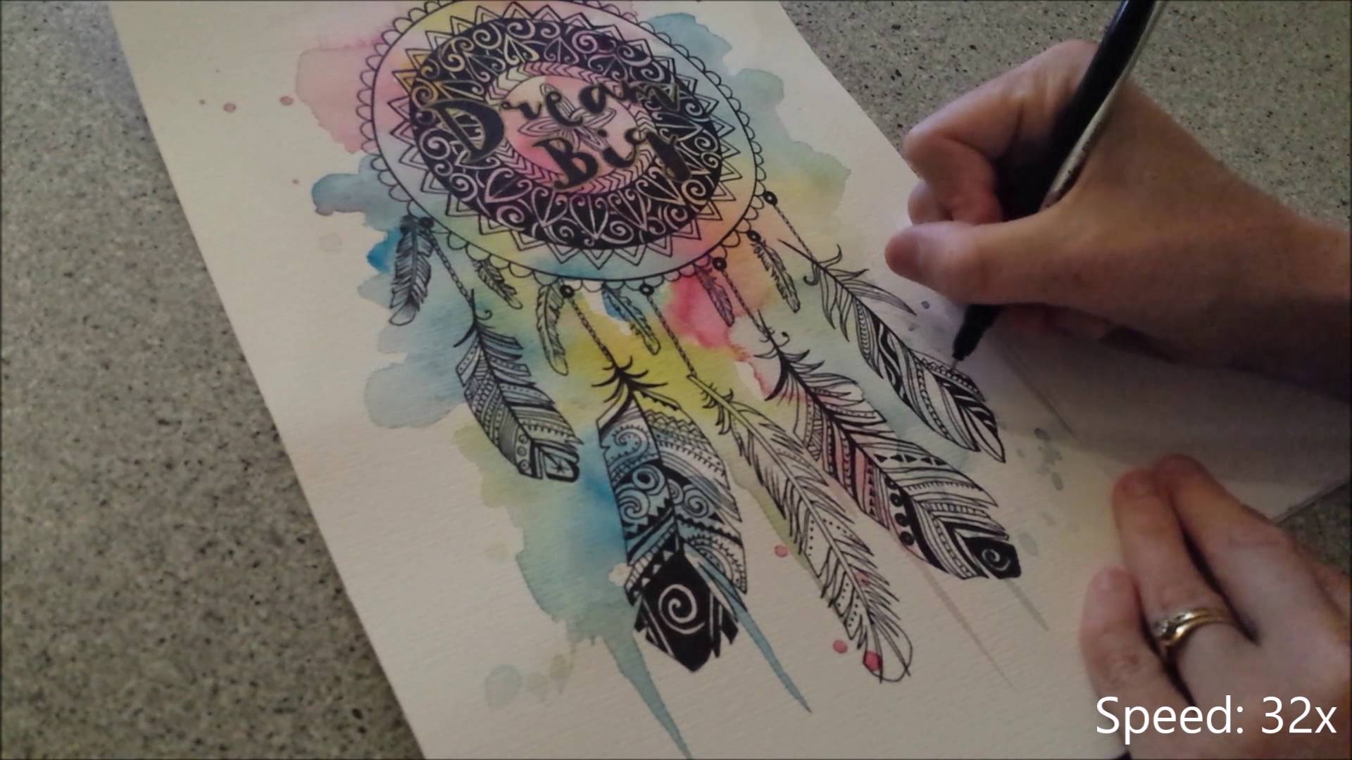 1920x1080 Dream Catcher - Dream Catcher Canvas Painting