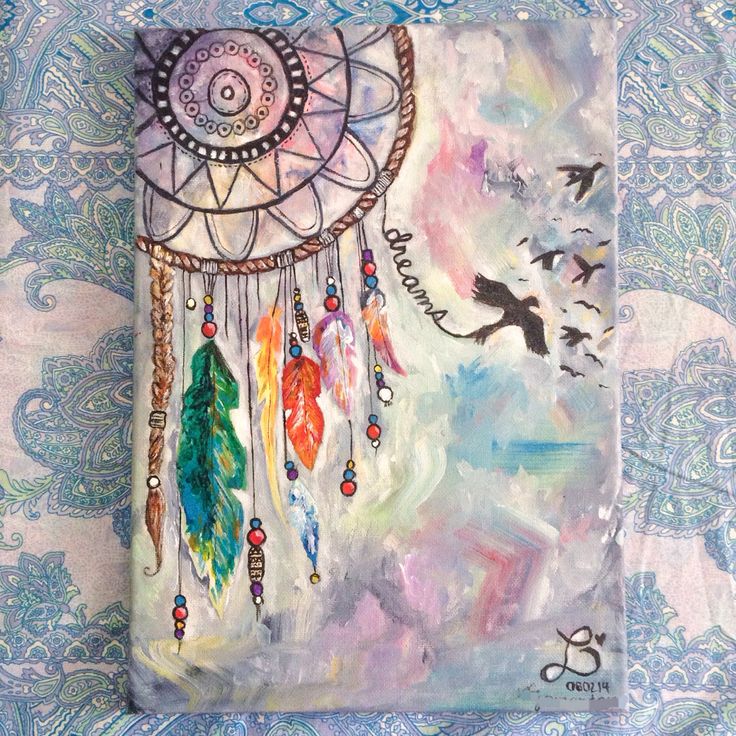 736x736 Dream Catcher, Made For Someone Special. Acrylic On 10x12 Canvas - Dream Catcher Painting
