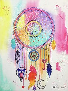 225x300 Dreamcatcher Paintings Fine Art America - Dream Catcher Painting
