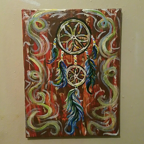 580x580 Other Abstract Dream Catcher Painting Poshmark - Dream Catcher Painting