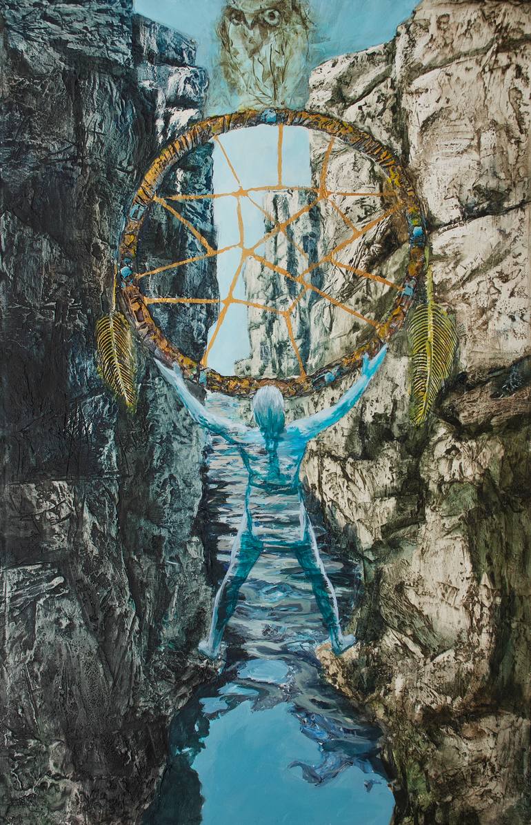 770x1196 Saatchi Art Dream Catcher Painting By Stamen Kasabov - Dream Catcher Painting