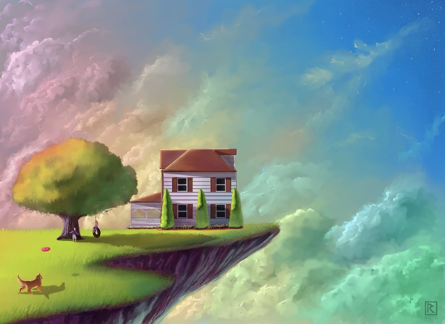 900x655 Dream House By Lsdrake - Dream House Painting