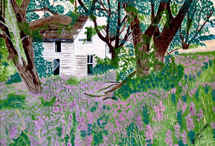 900x612 My Dream House Painting By Jennifer Dewey - Dream House Painting