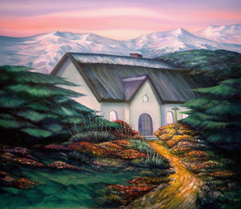 painting of house in dream