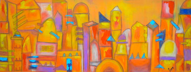 770x292 Saatchi Art My Dream House Painting By Poovi Art Gallery - Dream House Painting