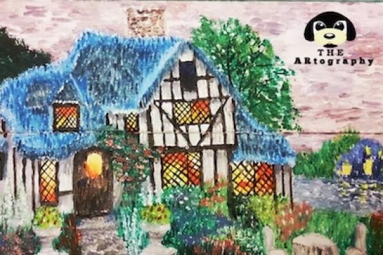 555x370 Canvas Painting For Kids - Dream House Painting