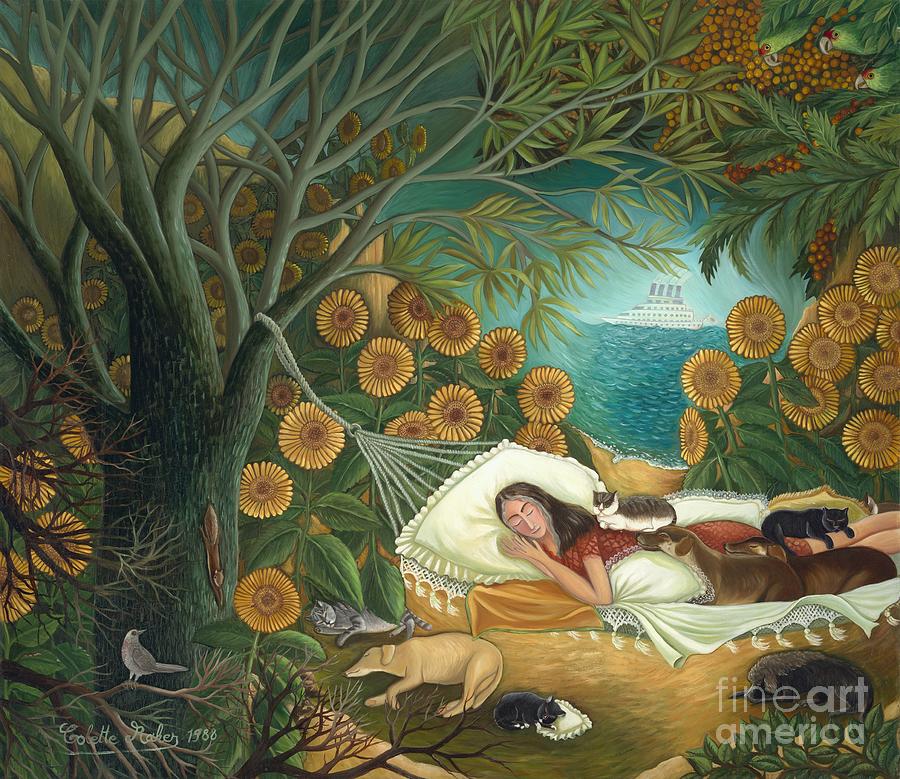 900x779 The Dream Painting By Colette Raker - Dream Painting