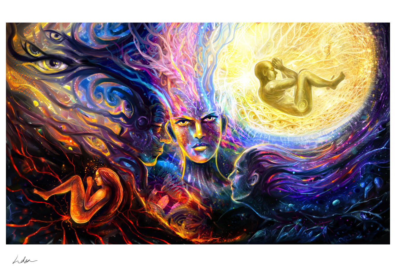 1333x900 Are You The Dream Or The Dreamer - Dreamer Painting