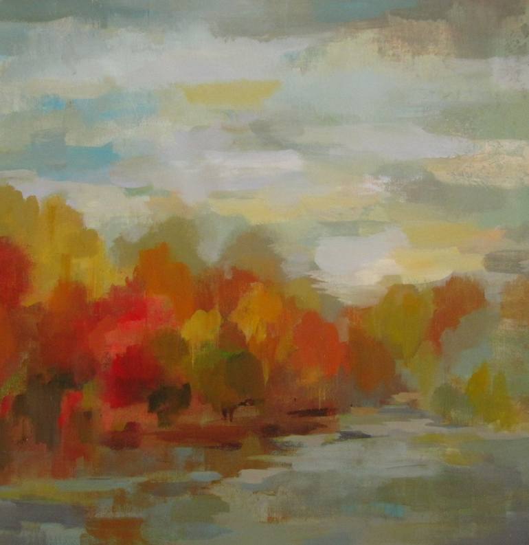 770x793 Saatchi Art October Dreamscape Painting By Silvia Vassileva - Dreamscape Painting