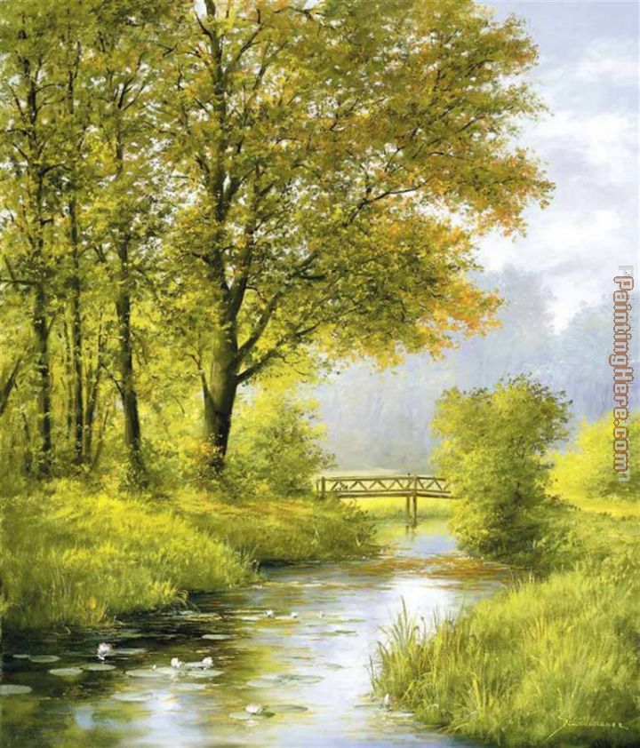 720x842 Heinz Scholnhammer Dreamy Creek Ii Painting Anysize 50% Off - Dreamy Painting