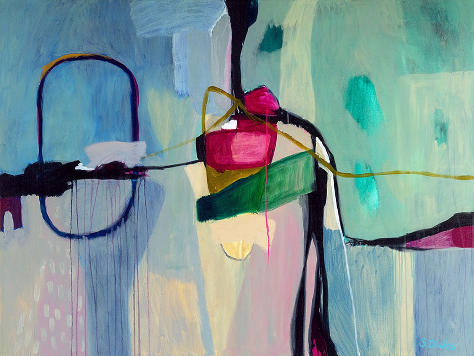 1600x1200 Minimalist Abstract Painting - Dreamy Painting