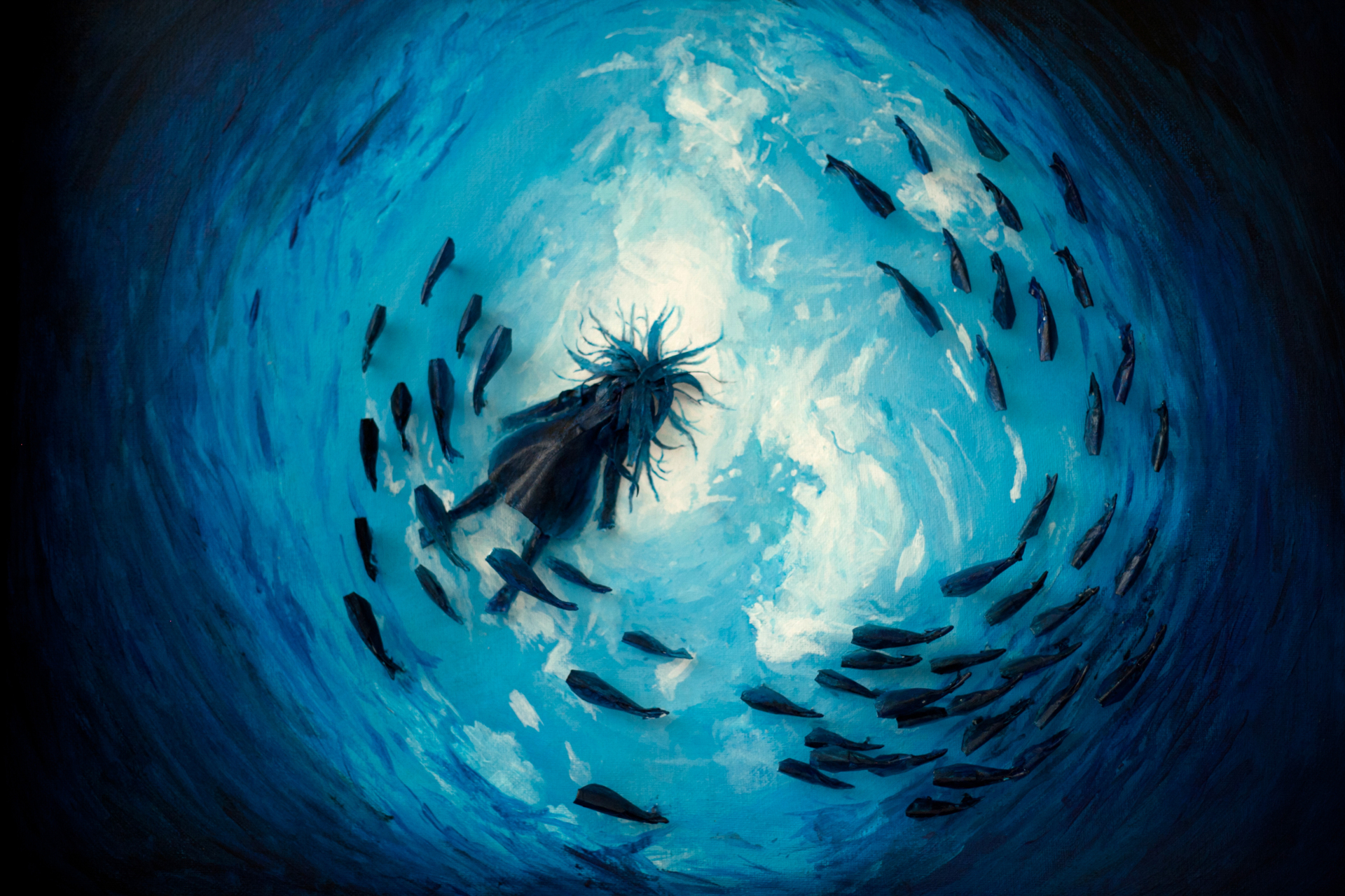 1920x1280 Paul Louise Julie Dreamy Sculptural Paintings Feather Of Me - Dreamy Painting