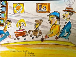 300x225 Dreidel Paintings Fine Art America - Dreidel Painting