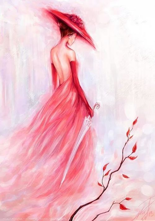500x714 New Images On Imgfave Paintings Paintings - Dress Painting