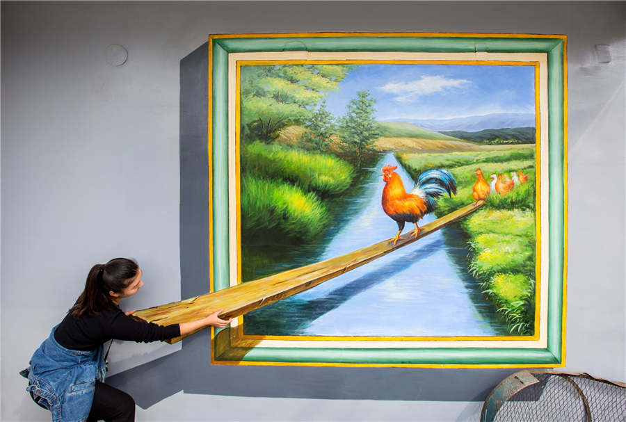 900x607 3d Paintings Dress Up Huimin Village In Guizhou[1] - Dress Up Painting