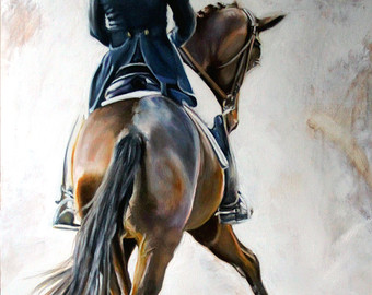 340x270 The Contender Bronze Dressage Horse - Dressage Horse Painting