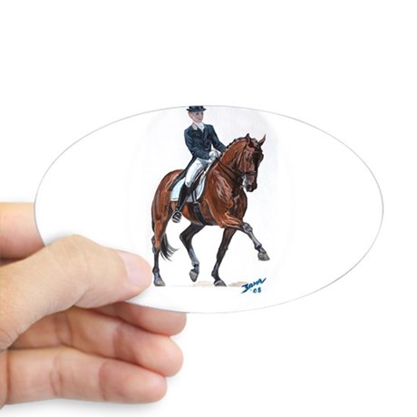 460x460 Dressage Horse Stickers - Dressage Horse Painting