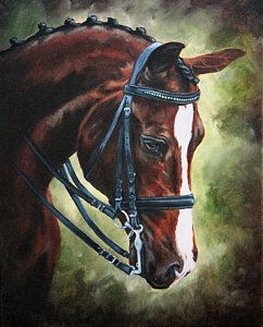242x300 Dressage Painting - Dressage Painting