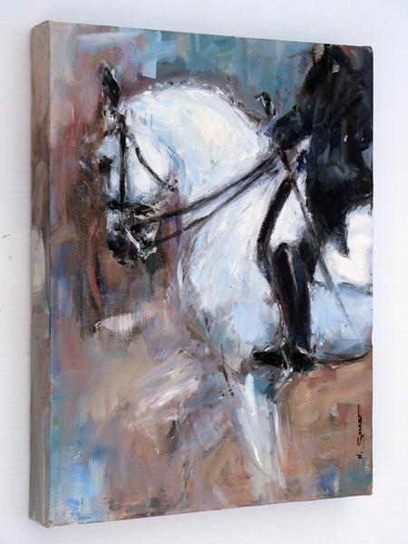 450x600 Elite Dressage Nina Smart - Dressage Painting