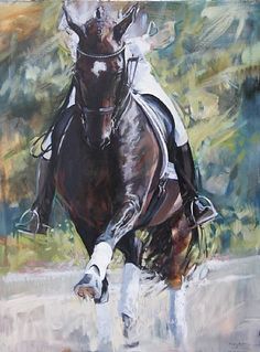 236x319 Handsome Dressage Painting From Chisholm Gallery, Llc Rubi Alter - Dressage Painting