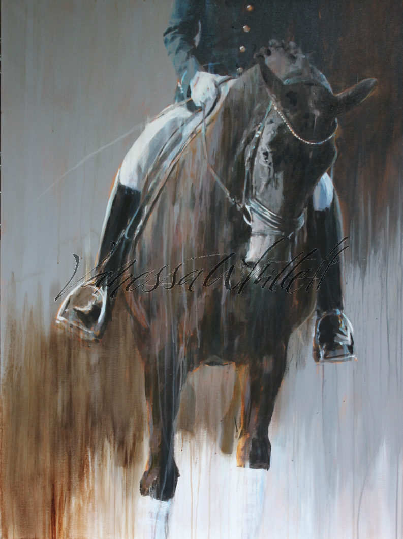 793x1060 Horse Paintings Amp Equestrian Art By Equine Artist Vanessa Whittell - Dressage Painting
