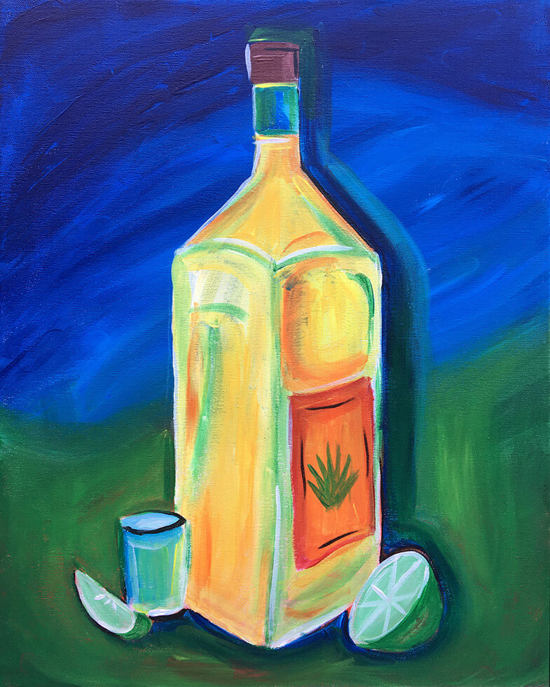 785x981 Tequila Time Paint And Drink Event In Garden Grove, Ca - Drink Painting