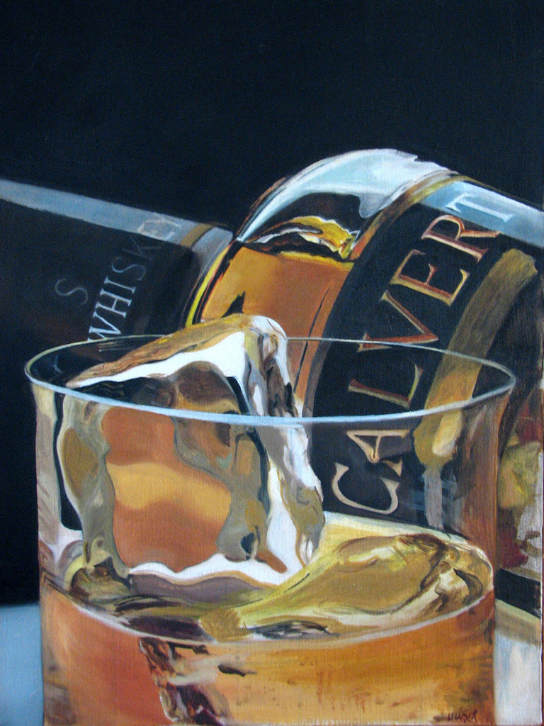 768x1024 Calvert Drink Painting Series Calvert Whiskey - Drink Painting