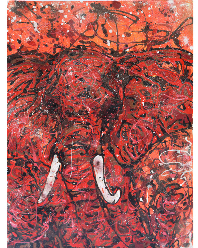 640x800 Earlier Drip Painting - Drip Painting