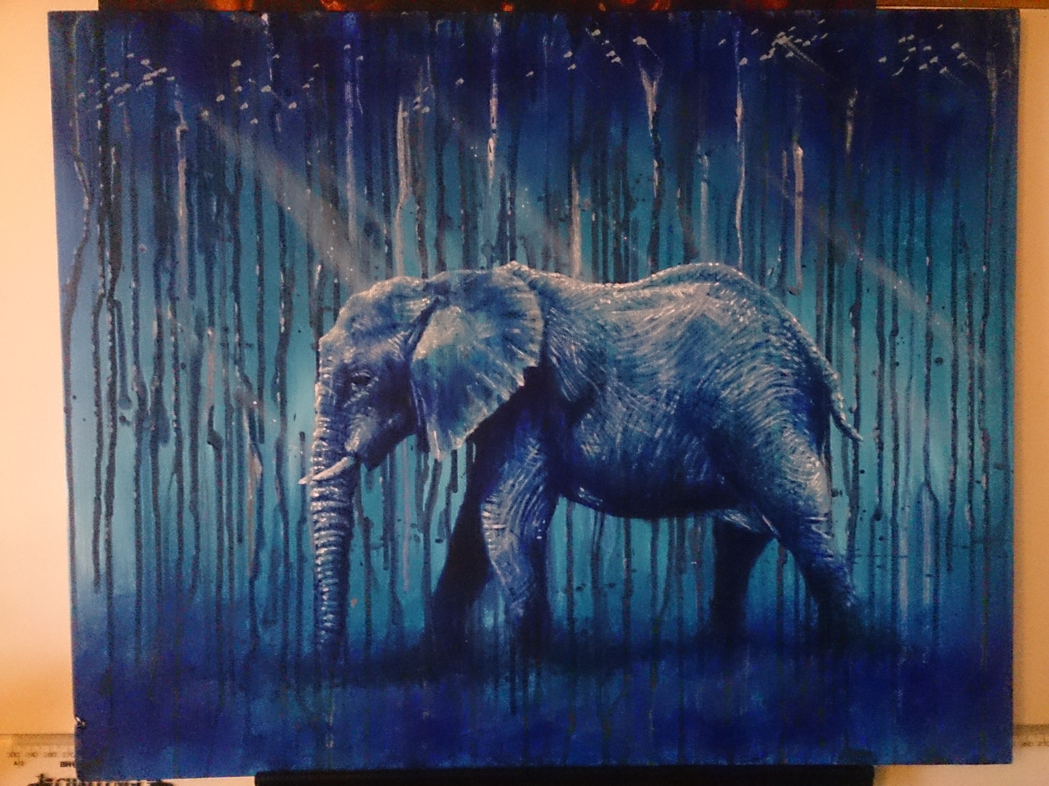 4128x3096 Elephant Drip Painting Jonarton - Drip Painting