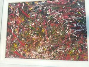 300x225 Abstract Expressionism Jackson Pollock Style Drip Painting Art - Drip Painting