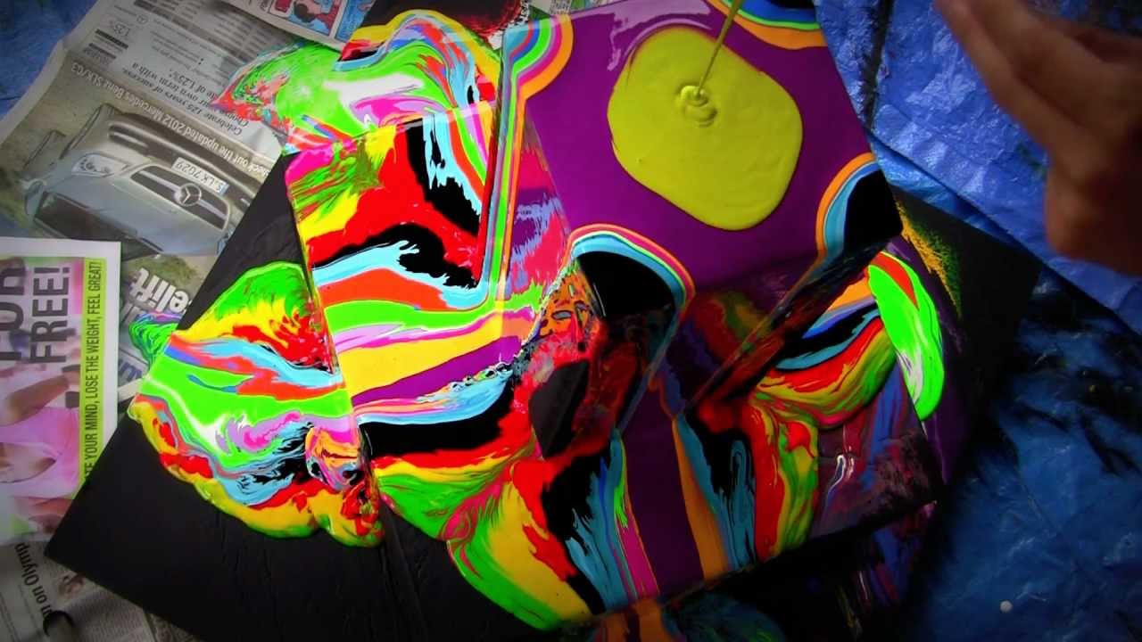 1280x720 Drip Paint Sculpture Art Project - Drip Painting Artist