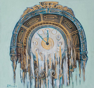 Dripping Clock Painting At PaintingValley Com Explore Collection Of   Dripping Clock Painting 11 