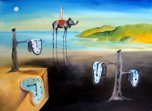 300x219 Melting Clocks - Dripping Clock Painting
