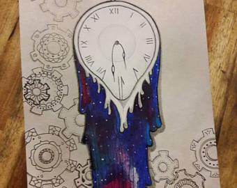 340x270 Surrealist Blue Salvador Dali Softwatch Headband Soft Watch - Dripping Clock Painting