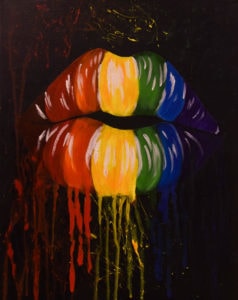 238x300 Dripping Lips Sip And Paint Event - Dripping Painting Art