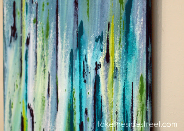 640x457 Take The Side Street Diy Drip Painting - Dripping Painting Art