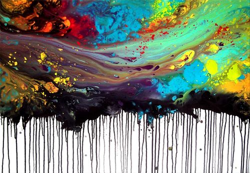 500x347 Use Of Color Patterns That I Like Dripping Paint - Dripping Painting Art