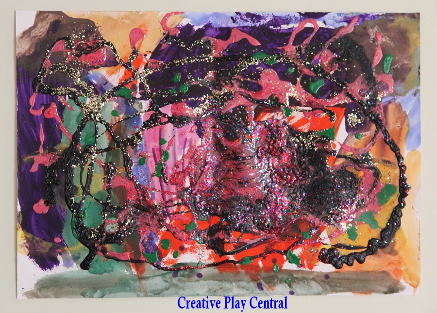 900x645 Drizzle Paintings Creative Play Central - Drizzle Painting