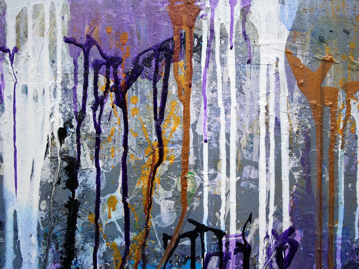 1200x900 Golden Drizzle - Drizzle Painting