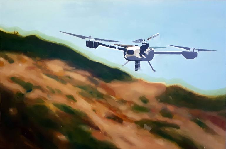 770x508 Saatchi Art Drone Painting By Andy Allen - Drone Painting
