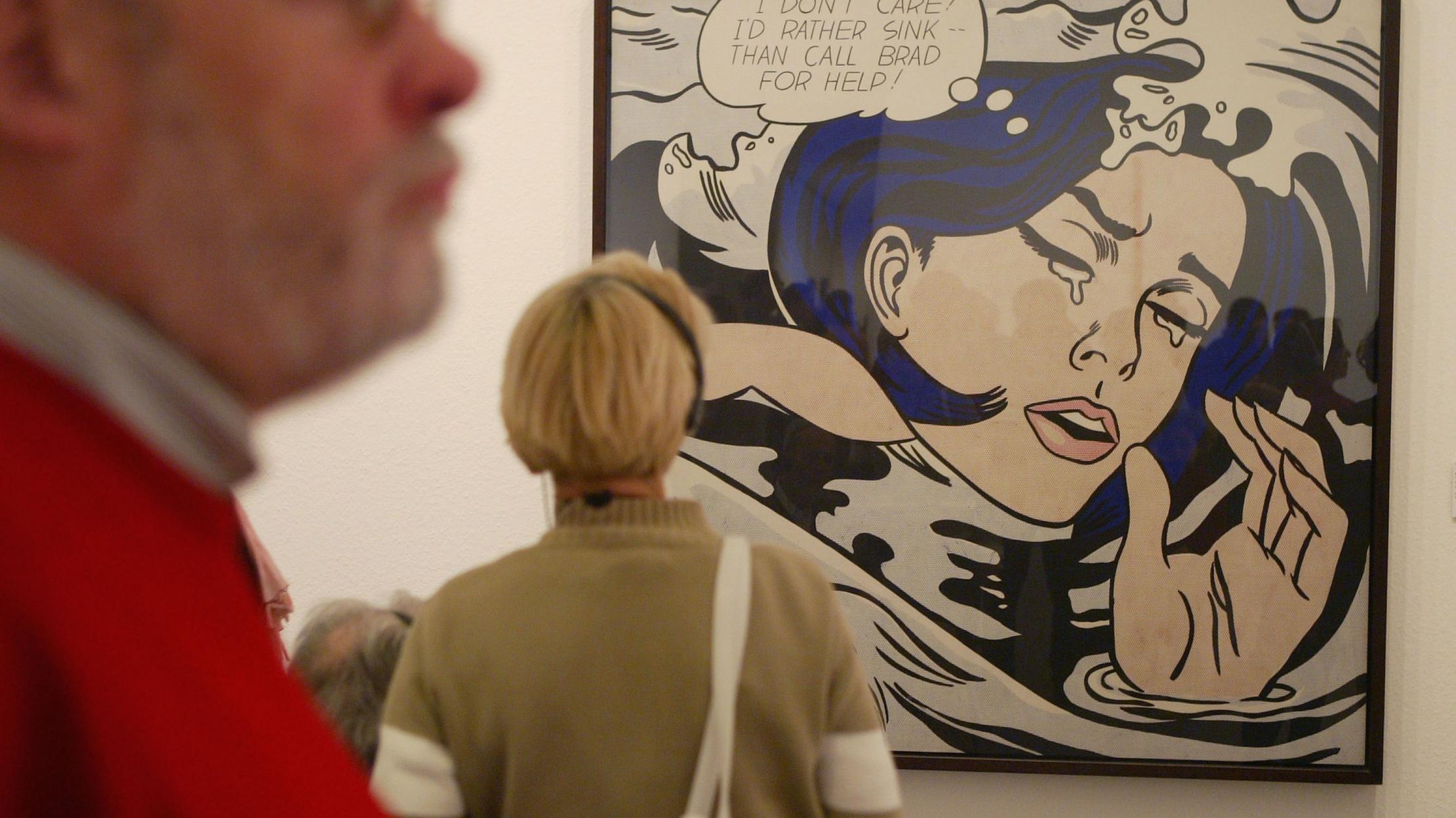2220x1248 15 Facts About Roy Lichtenstein'S - Drowning Girl Painting