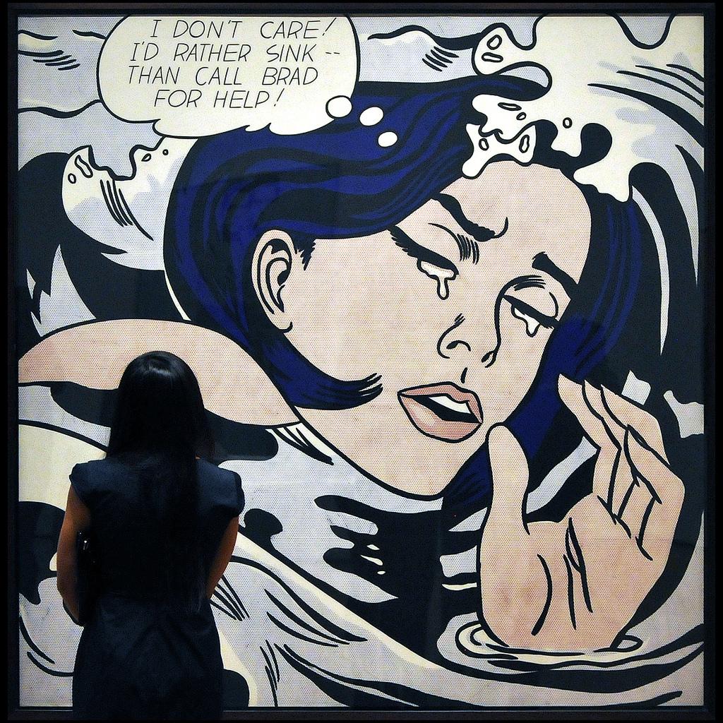 1024x1024 Drowning Girl Nyc, Manhattan, Museum Of Modern Art, - Drowning Girl Painting