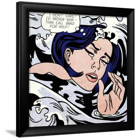 473x477 Drowning Girl Art Print By Roy Lichtenstein - Drowning Girl Painting