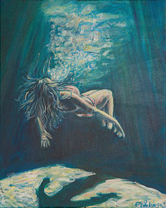 240x300 Drowning Girl Paintings Fine Art America - Drowning Girl Painting