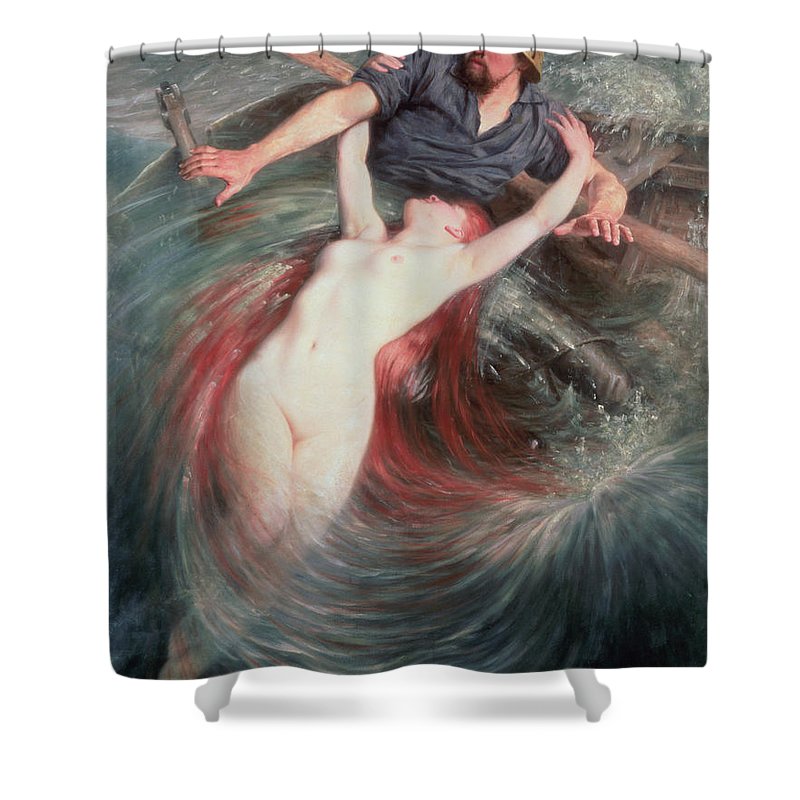 800x800 Drowning Girl Shower Curtains Fine Art America - Drowning Girl Painting
