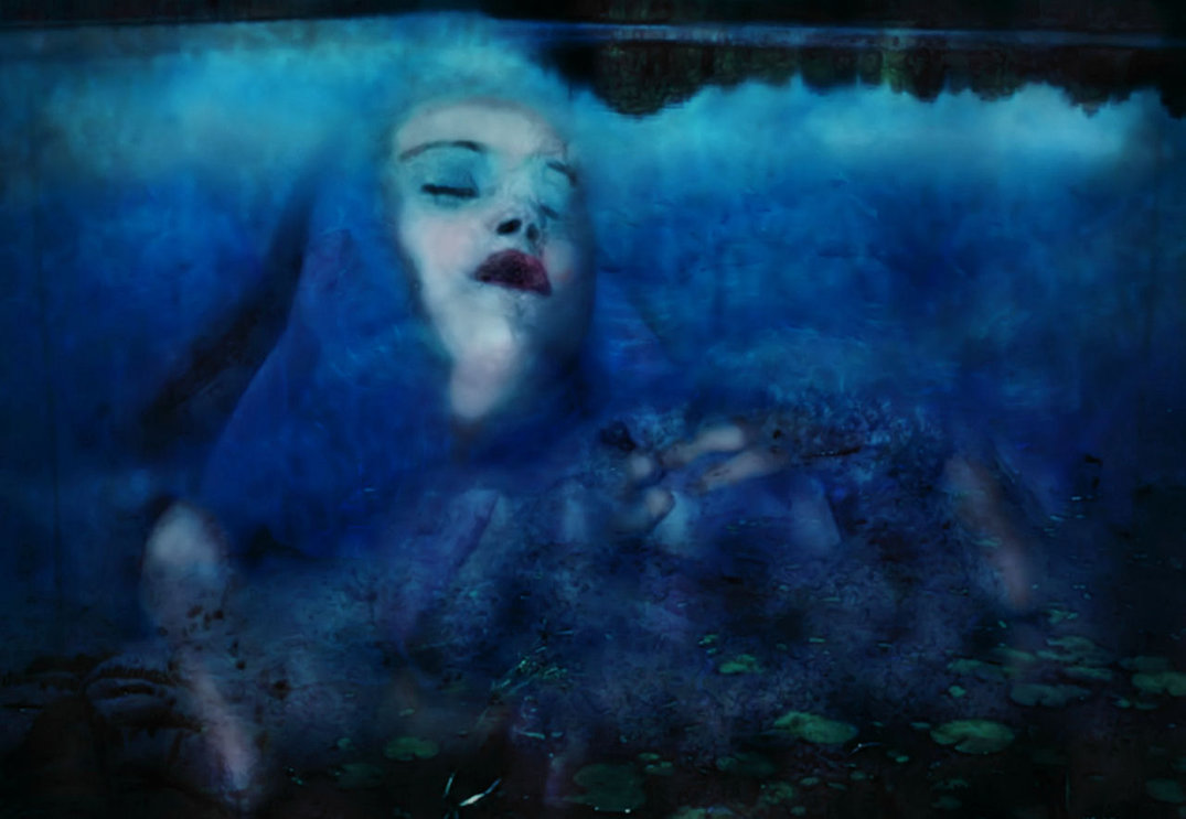 1075x743 Drowning Girl By Thefantasim - Drowning Girl Painting