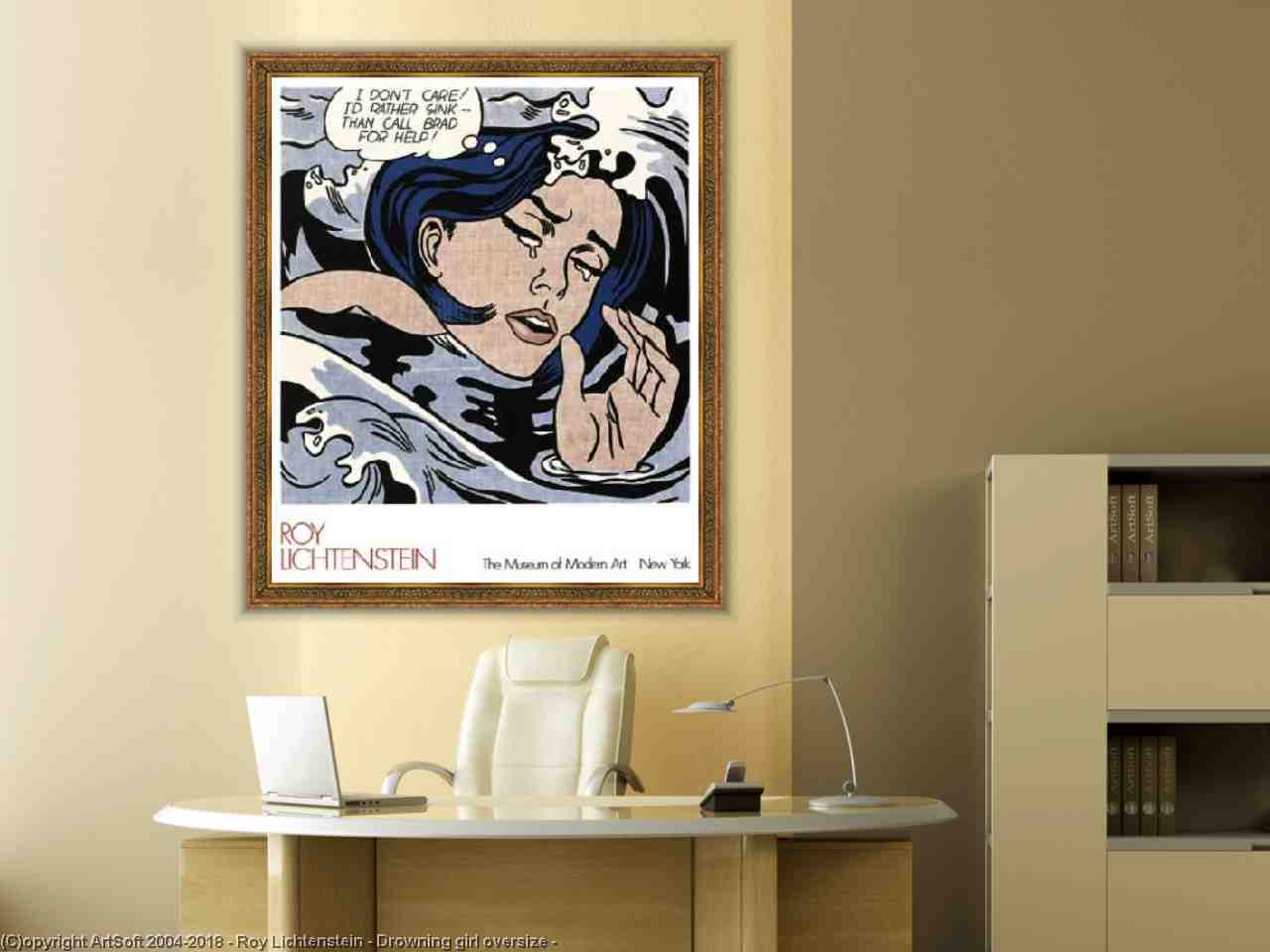 1280x960 Drowning Girl Oversize - Drowning Girl Painting